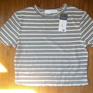 Black and yellow crop top